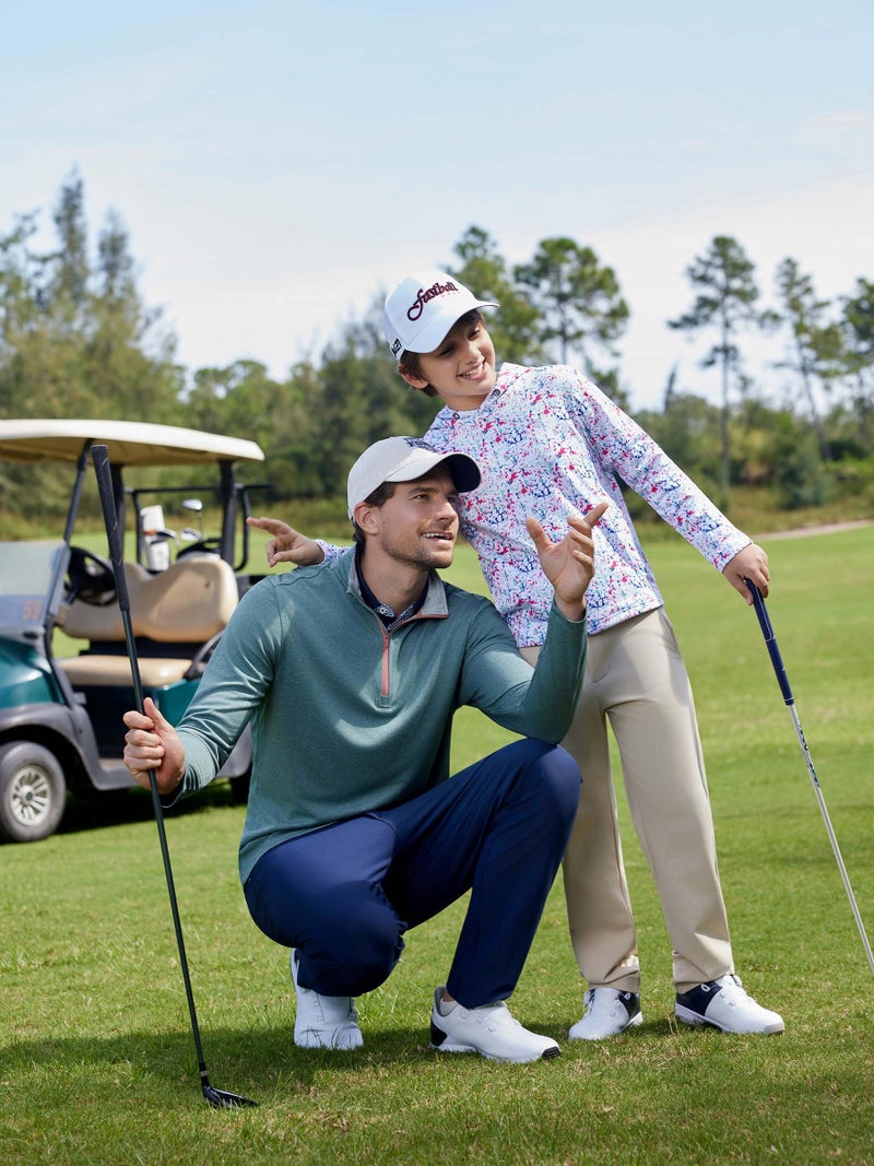 M MAELREG Mens Pullover Quarter Zip Golf Sport Casual Long Sleeve Golf Half Zip Pullover Sweatshirts for Men - Image 3