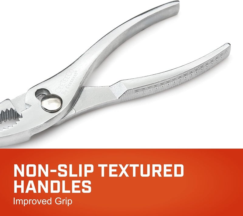 Crescent 6 1/2" Cee Tee Co. Curved Jaw Slip Joint Pliers - H26N-05 - Image 4
