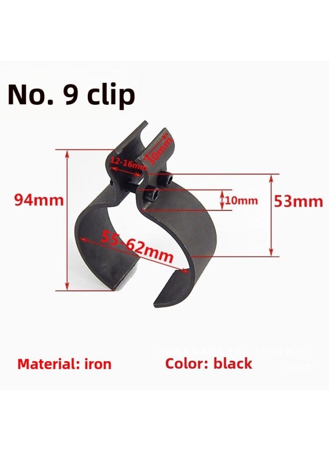 Generic - Clip Clamp Clamp Rong Double Tube Aiming At Sheng Bang Fixed Infrared Round Tube Eight Clamp Clamp Clamp Two Pieces Sheng Bang Rong-Specification Model:No. 1 Small Q Clip - Image 1