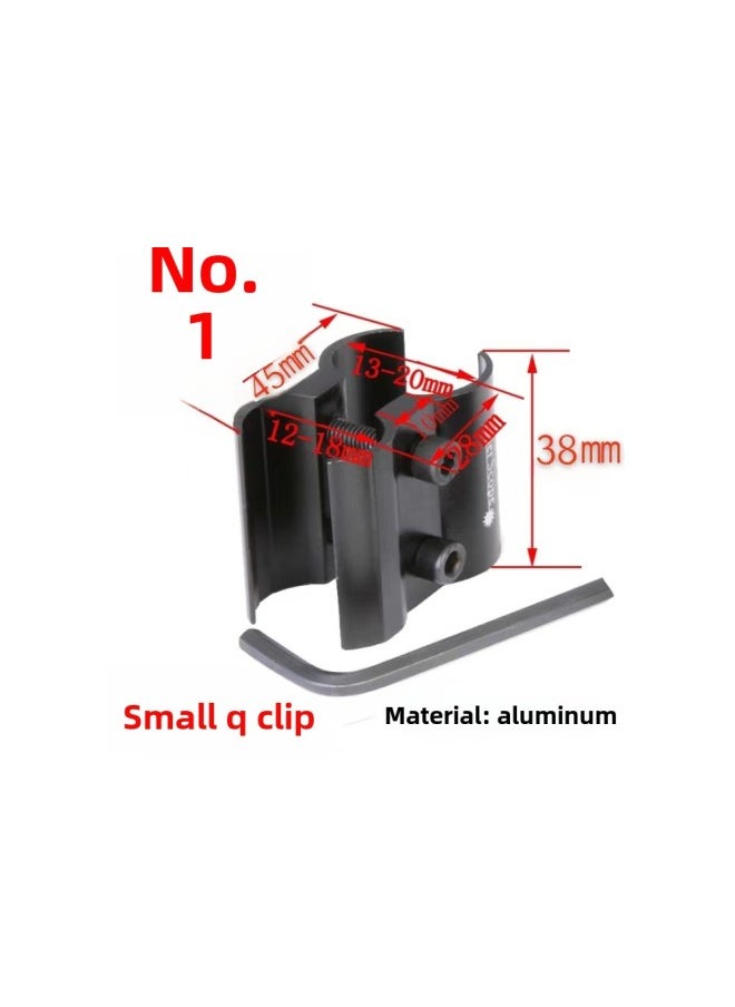 Generic - Clip Clamp Clamp Rong Double Tube Aiming At Sheng Bang Fixed Infrared Round Tube Eight Clamp Clamp Clamp Two Pieces Sheng Bang Rong-Specification Model:No. 1 Small Q Clip - Image 1