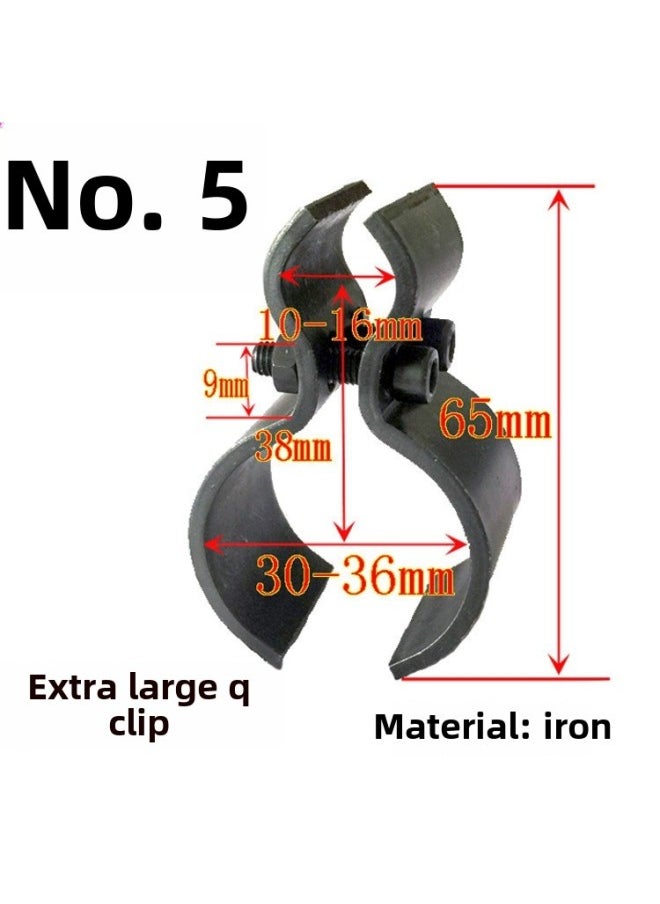 Generic - Clip Clamp Clamp Rong Double Tube Aiming At Sheng Bang Fixed Infrared Round Tube Eight Clamp Clamp Clamp Two Pieces Sheng Bang Rong-Specification Model:No. 1 Small Q Clip - Image 1