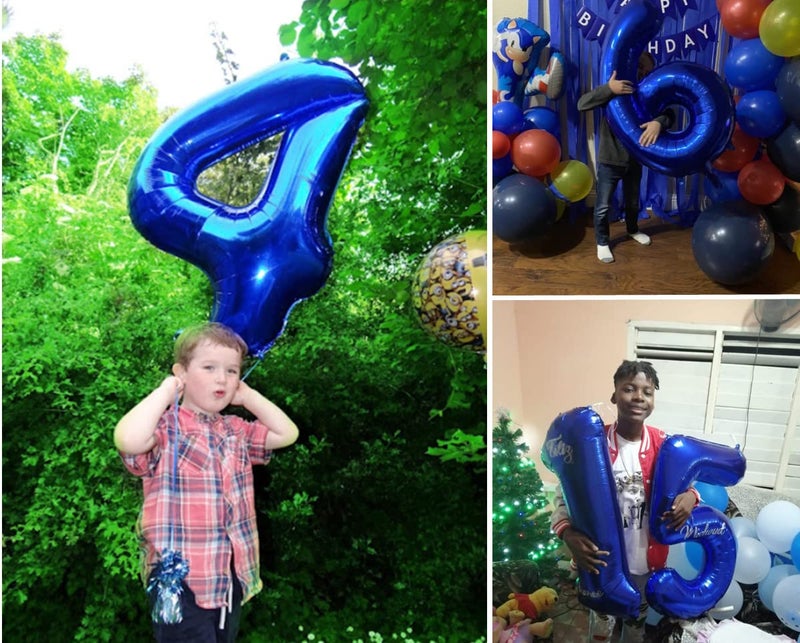Mluchee Numbers Balloons 40 Inch 4 Navy Blue Balloons for 4th Birthday Party, Number 4 14 40 Balloons - Image 5