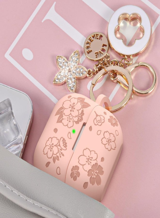 VISOOM Case for Samsung Galaxy Buds 3 Pro and Galaxy Buds 3 (2024) Silicone Earbuds Case Cover Women Wireless Charging Case with Girl Bling Keychain - Image 2