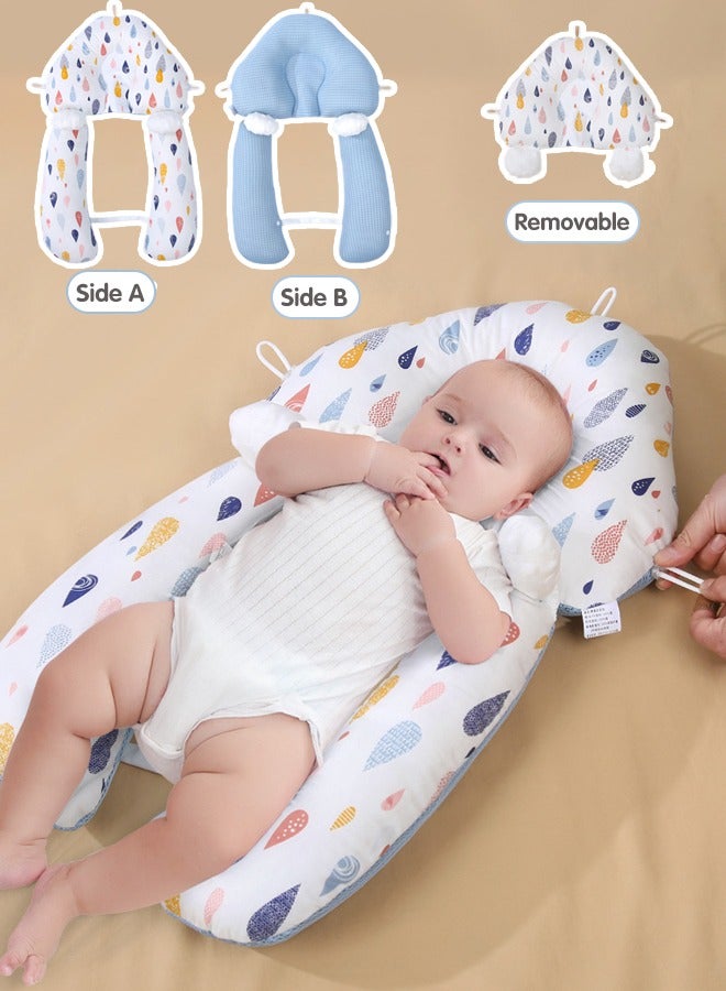 سوبر زي يوث وسادة تشكيل رأس الطفل، وسادة نوم مضادة للانزعاج للأطفال من سن 0 إلى 36 شهرًا، محمولة وقابلة للغسل في الغسالة - Image 1