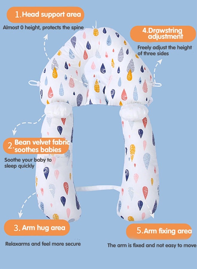 سوبر زي يوث وسادة تشكيل رأس الطفل، وسادة نوم مضادة للانزعاج للأطفال من سن 0 إلى 36 شهرًا، محمولة وقابلة للغسل في الغسالة - Image 3