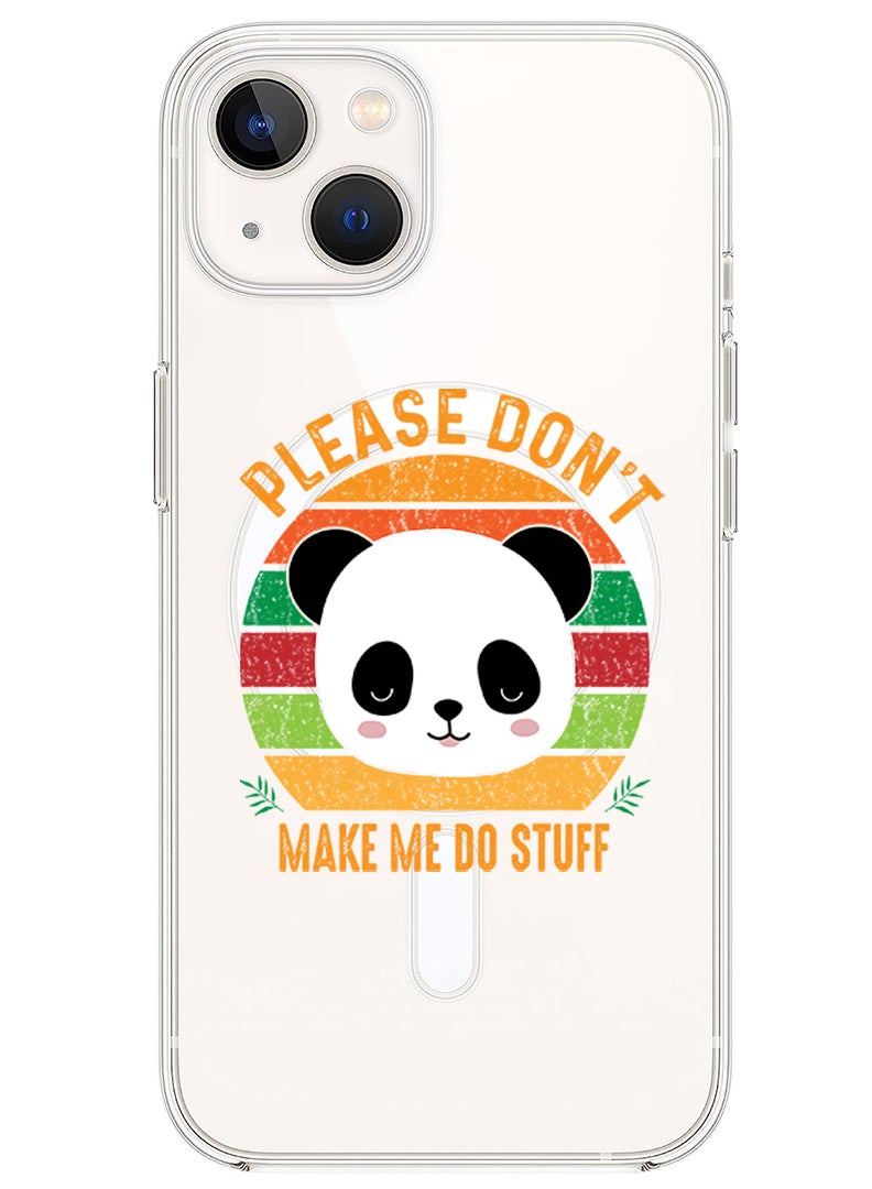 Theodor Magnetic Case for iPhone 14 6.1-inch Compatible with MagSafe Wireless Charging, Shockproof Phone Bumper Cover please dont make me do stuff copy - Image 1