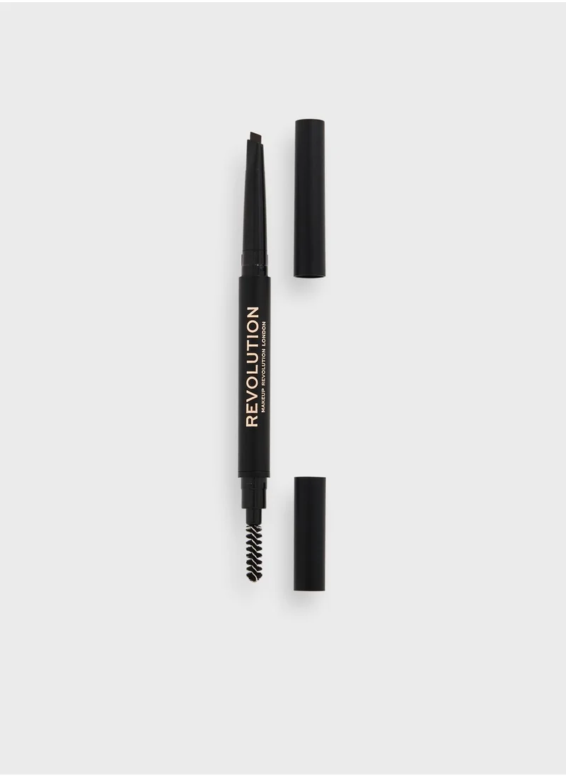 REVOLUTION Duo Brow Definer Pencil Dark Brown