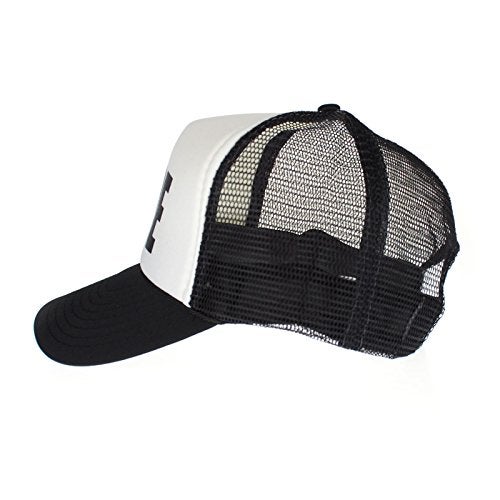 SA106 Mens Nope Ironic Funny Slogan Hipster Snap Back Cap Cotton Mesh Trucker Hat - Image 4