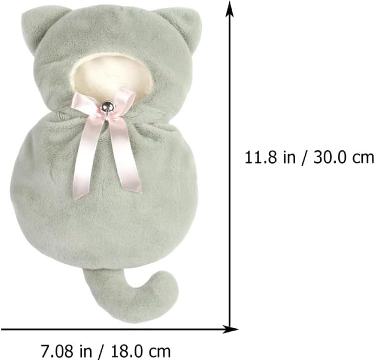 DOITOOL Hamster Hanging Hammock Bed with Plush Warm, Green Small Pet Nest Bed for Winter Cage Use - Image 2