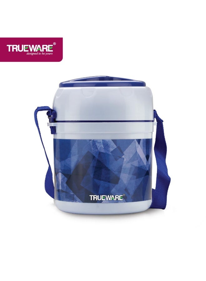 Trueware Foody Plus 2 Thermoware Lunch Box with 3 Microwave conainter (2 x 300 ML & 1 x 200 ML) - Image 2
