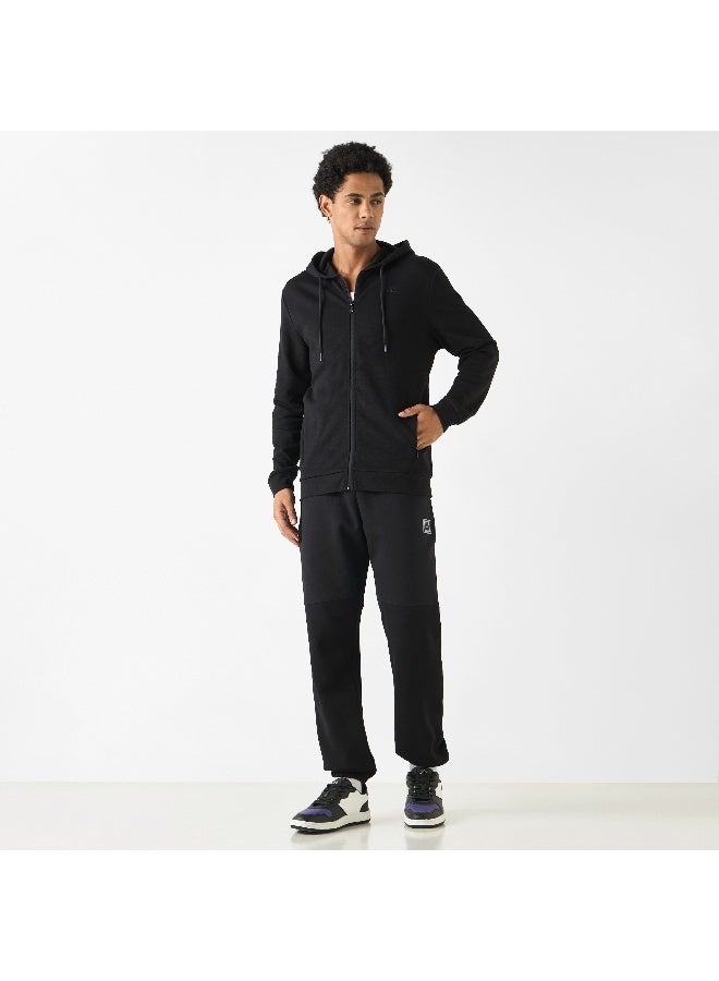 Kappa Kappa Logo Embroidered Zip Through Hoodie with Pockets  - Image 2