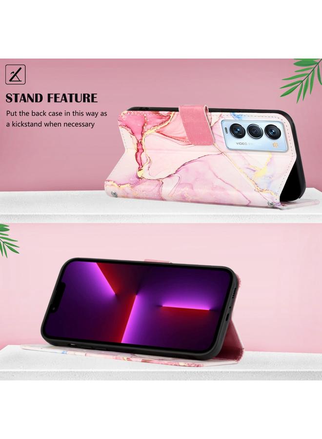 erorex Case For Tecno Camon 18 P PT003 Marble Pattern Flip Leather Phone Case - Image 3