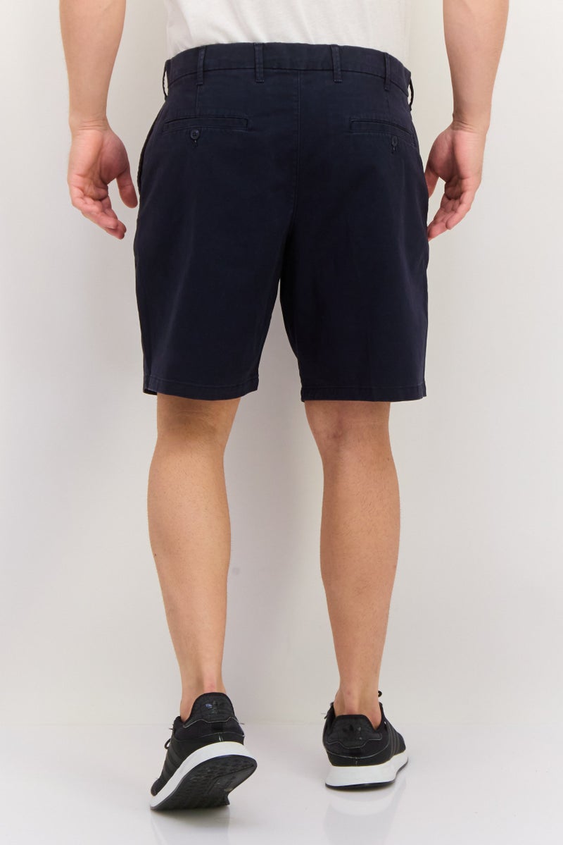 GAP Men Plain 8 Inches Basic Shorts, Navy - Image 2