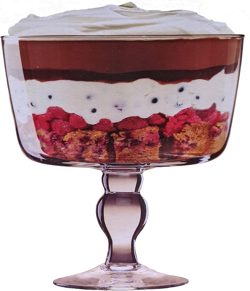 Barski Glass - Trifle Bowl - 8.75" Height - 120 Oz. Fluid Capacity - Beautifully Structured - Made in Europe - Image 3