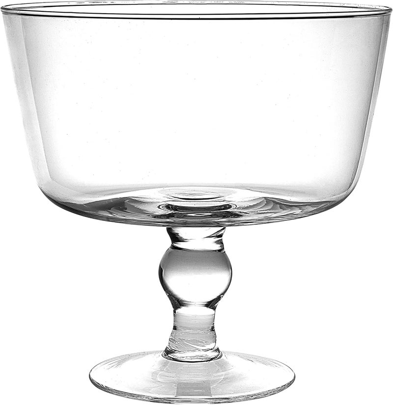 Barski Glass - Trifle Bowl - 8.75" Height - 120 Oz. Fluid Capacity - Beautifully Structured - Made in Europe - Image 1