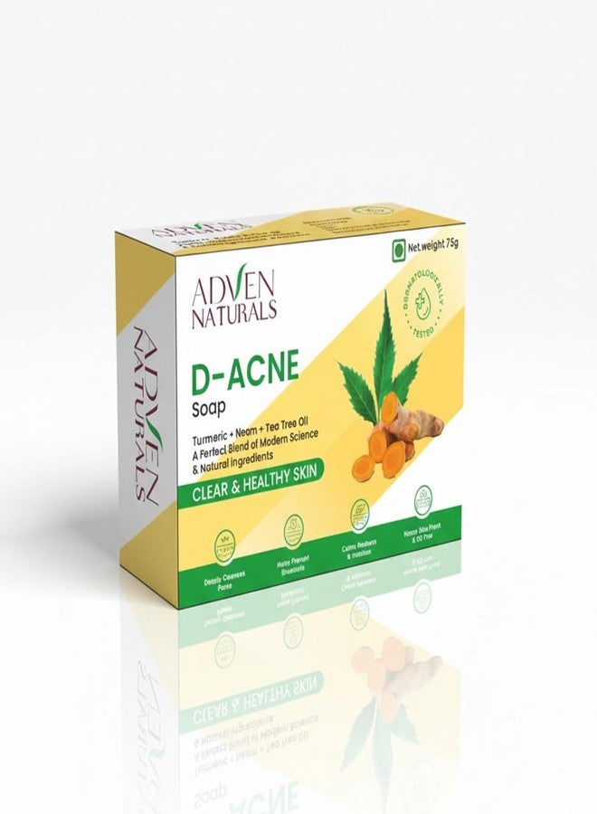 Adven Naturals D-Acne Soap 75g X 6 - Image 1