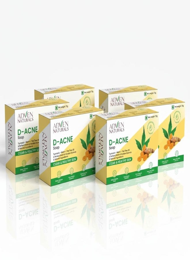 Adven Naturals D-Acne Soap 75g X 6 - Image 2