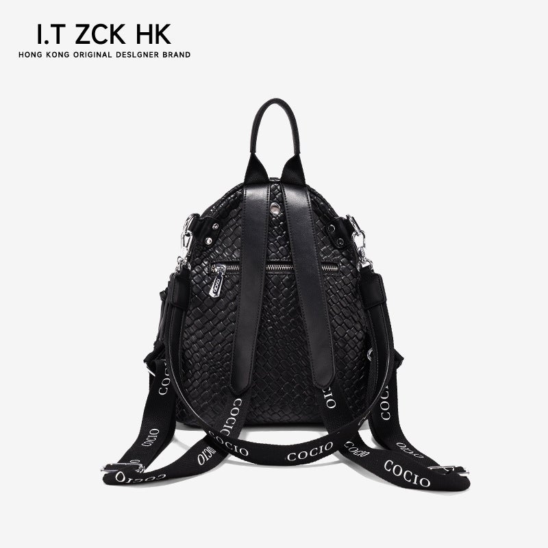 Diamond Backpack Women'S Genuine Leather Backpack Easiest For Match Large Capacity High-End Handbag Fashionable - Image 4