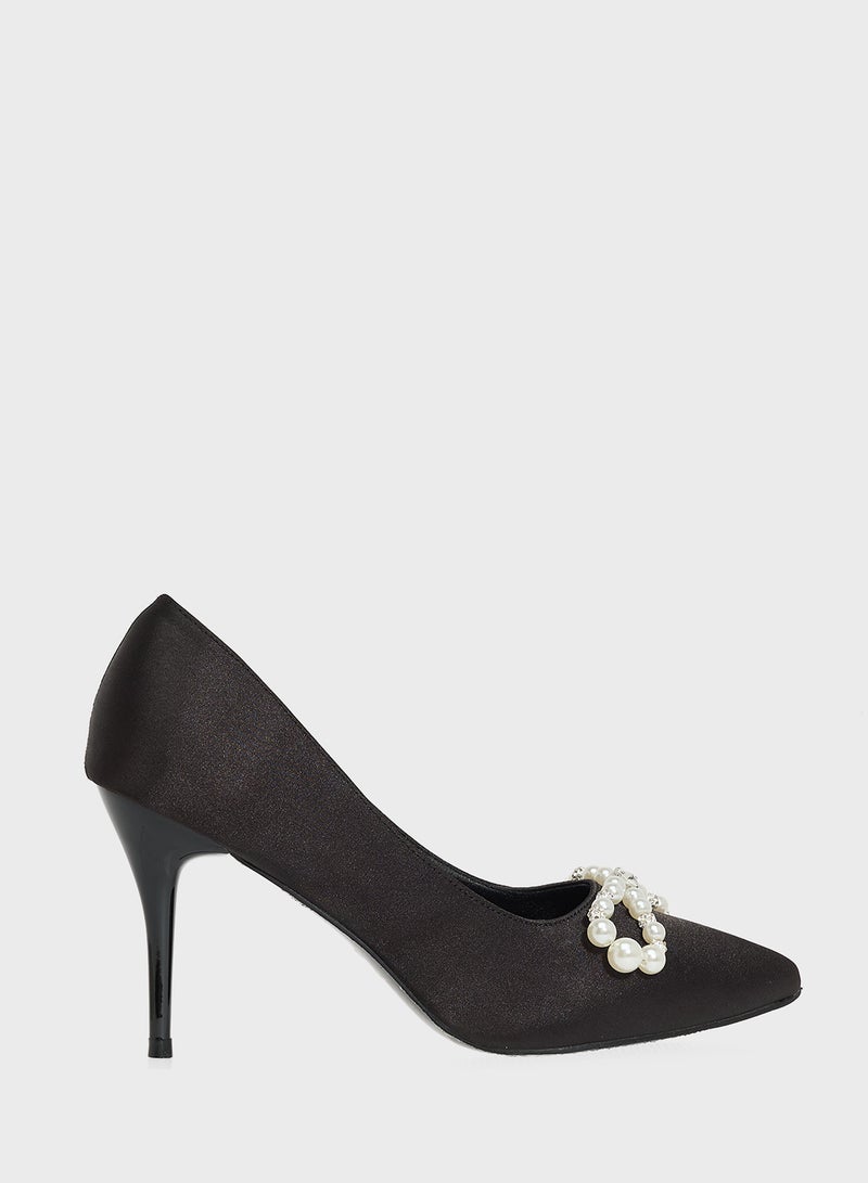 Khizana Diamante Heeled Pump  - Image 1