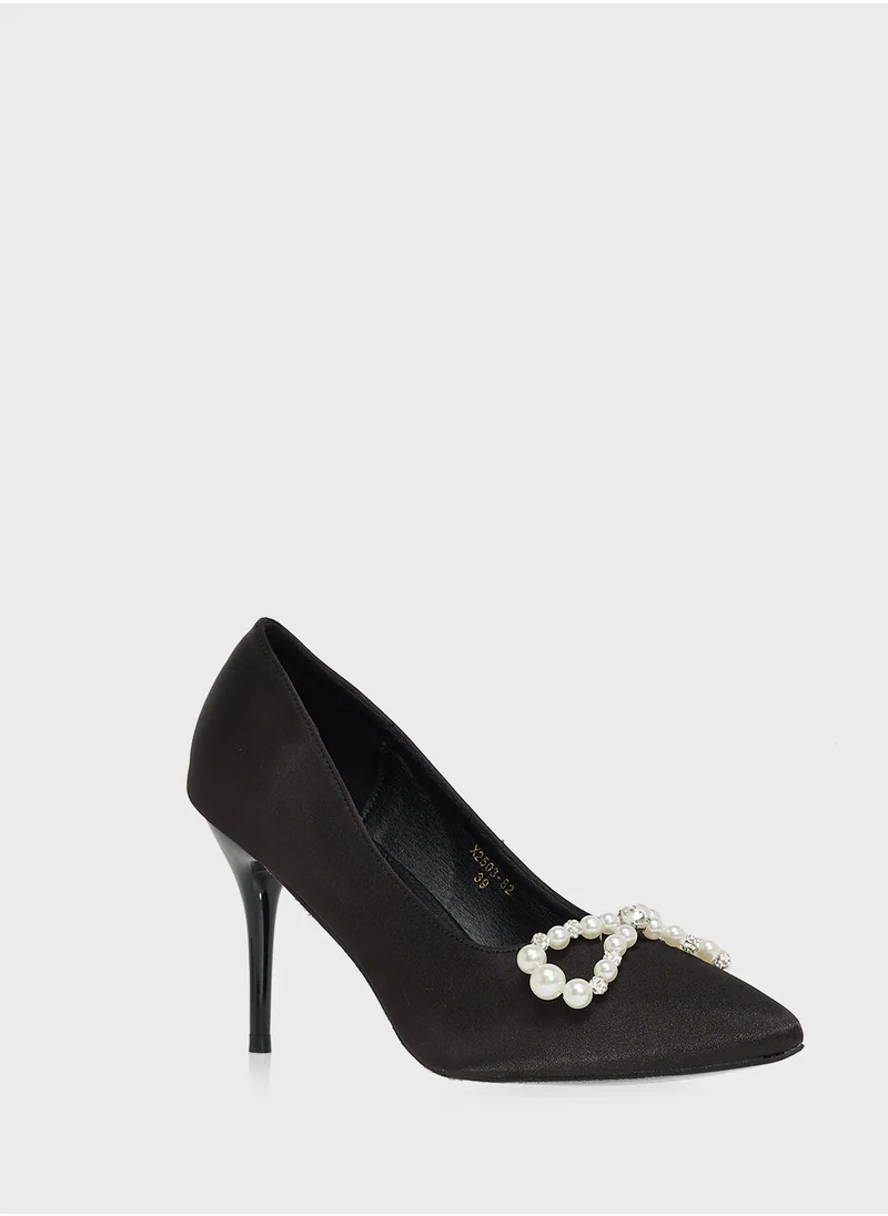 خزانة Diamante Heeled Pump