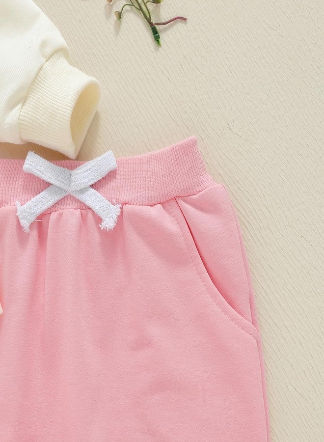 Xnqiwq Christian Baby Girl Clothes God Says I Am Bow Sweatshirt and Pants Set 2Pcs Toddler Girl Fall Winter Outfits (Pink, 18-24 Months) - Image 5