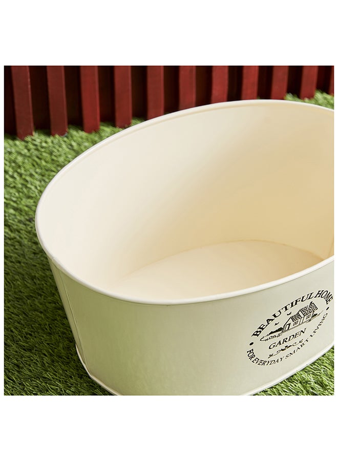 Home Box Metal Oval Table Planter 36 x 16 x 26 cm  - Image 4