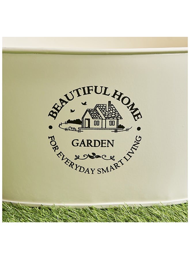 Home Box Metal Oval Table Planter 36 x 16 x 26 cm  - Image 3