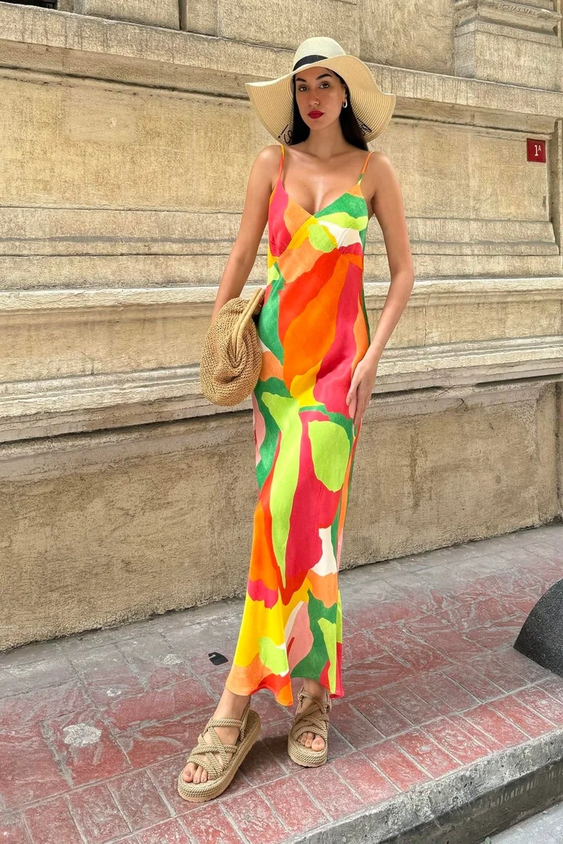 فور يو مودا Abstract Print Dress