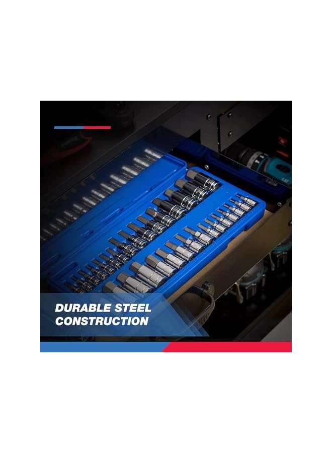 Neiko 10288A Allen Hex Bit Socket Set 32 Piece Sae And Metric Allen Socket Set Allen Head Hex Key Socket Set Made With S2 Steel - Image 5