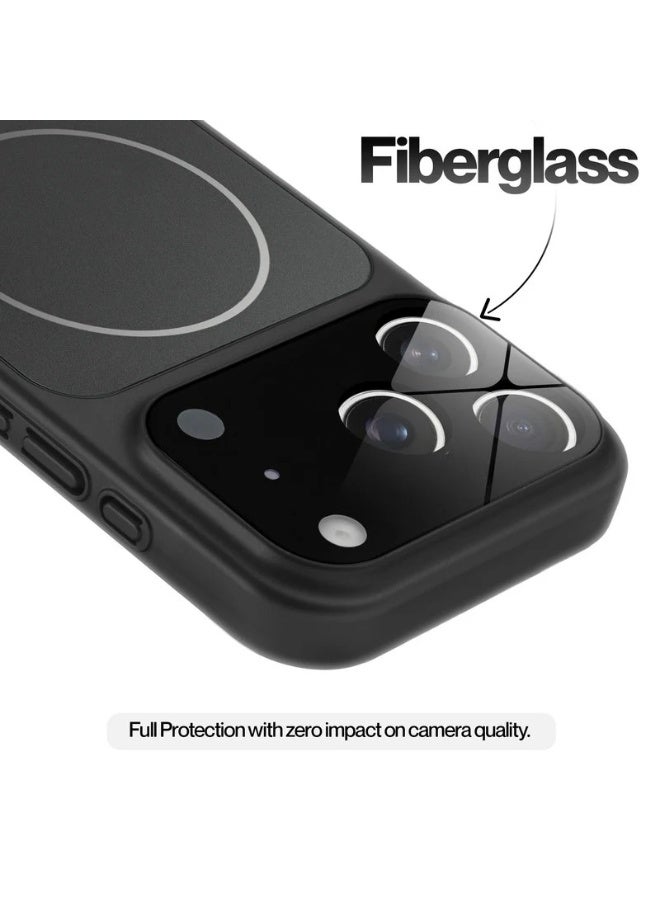 MUDISO iPhone 15 Pro Case Compatible with Magsafe Matte Glass Slim Case For iPhone 15 Pro Anti-Scratch Camera Lens Protector Shockproof Cover 15 Pro 6.1-inch - Image 4