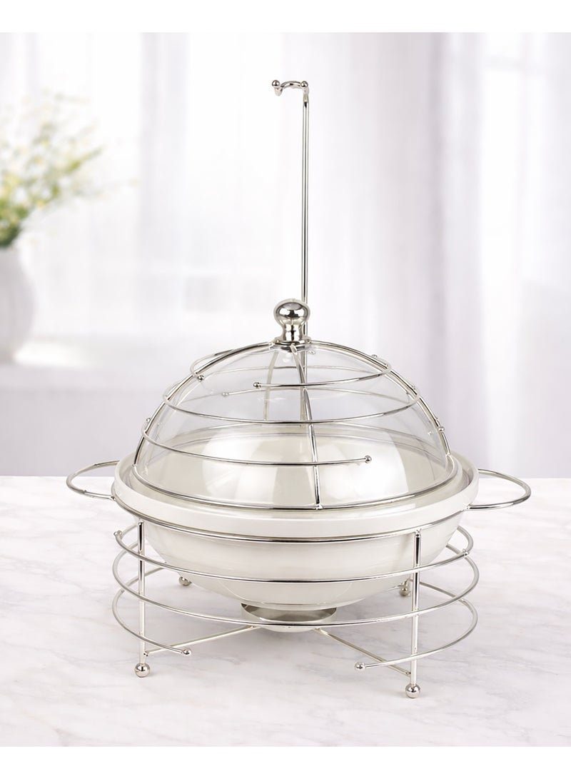 Red Home Ceramic & Metal Serving Buffet CI2022S 4.5Liter - Image 1