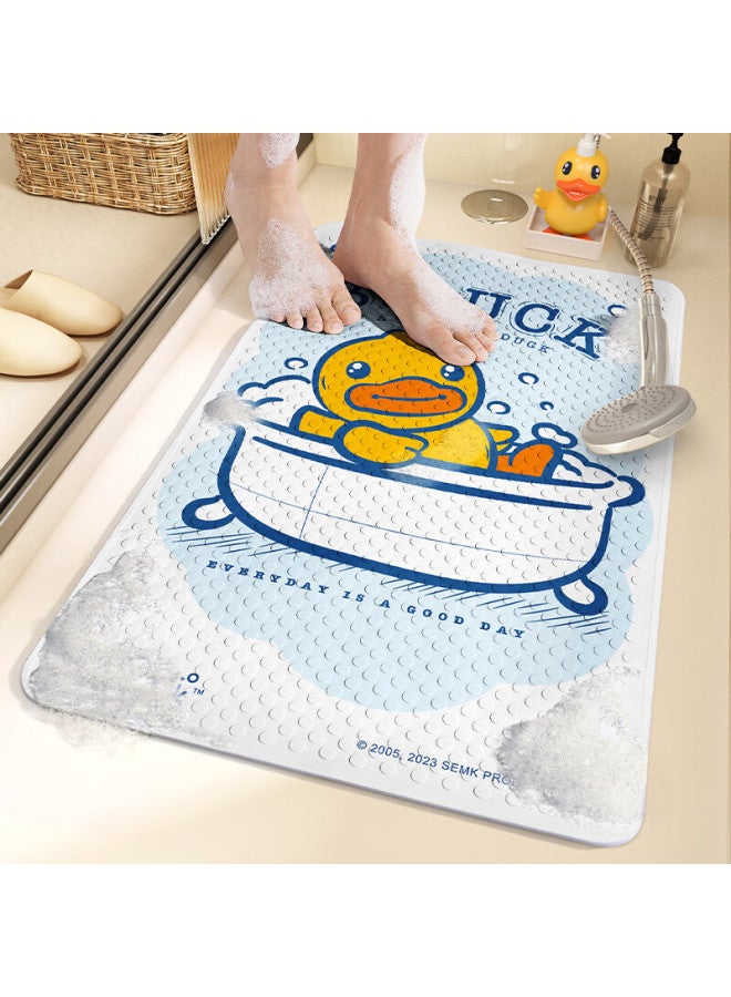 Dajiang Little Yellow Duck Bathroom Non-slip Mat, Children's Bathing Anti-fall Floor Mat, Shower Room Foot Pad, Toilet Mat, 40x70cm - Image 1