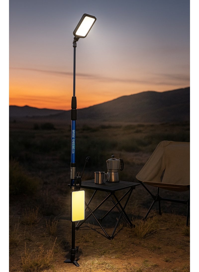 360 Light Outdoor Multifunction 360° Fishing Rod Light – 5M, 800W, Remote Control - Image 1