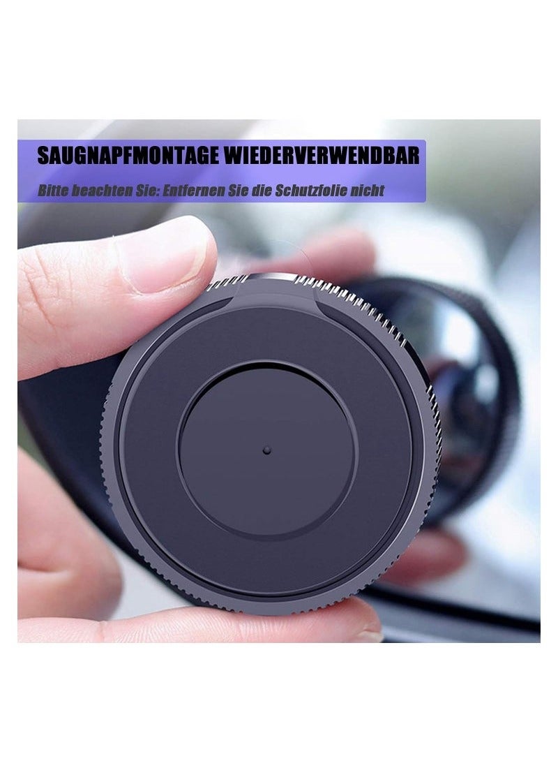 Generic 2 Pcs Blind Spot Car Mirror Universal Rainproof 360 Degree Adjustable Car Visual Aid Mirror Reusable Rearview Mirror With Sucker For Cars Trucks  - Image 3