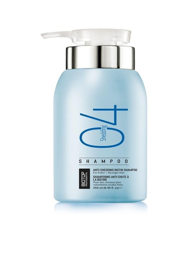 Biotop Professional 04 Shampoo Shedding 250ml |It Strengthen Hair & Reduce Shedding|Creating a Thicker & Healthier-looking Hair|Paraben, SLS & Sulfate free|Hair fall control Shampoo for Men & Women - Image 2