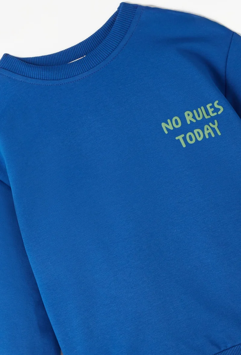 جون Boy's Embossed Slogan Printed Tracksuit