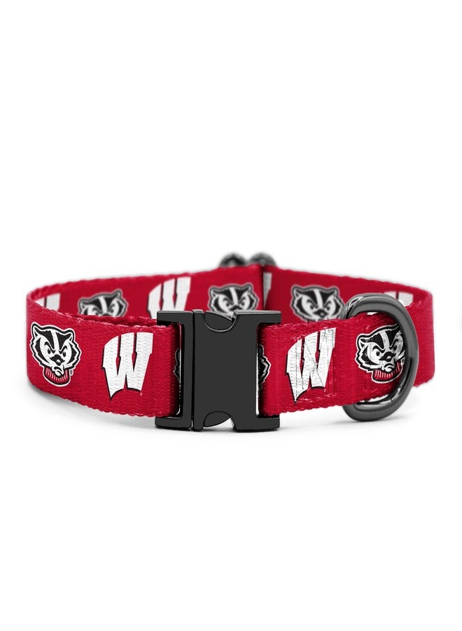 ShopInstaPets Wisconsin Badgers Collars and Leashes | Officially Licensed | Fits All Pets! (Medium Collar) - Image 1