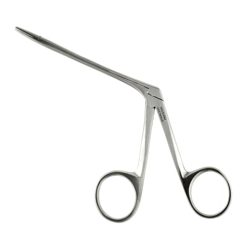 SE Stainless Steel Alligator Forceps, 3.5" - Durable, Serrated Tip for Precision Grasping in Hobbies, Crafts, Proffessionals, and DIYers - SPAF-3.5 - Image 1