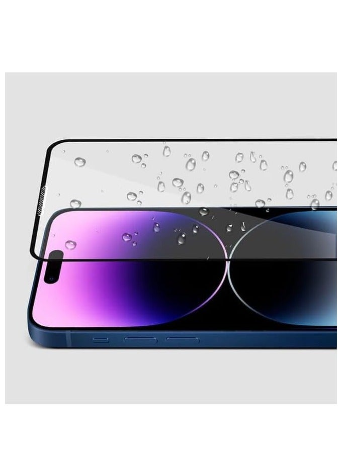 ELTRAZONE Screen Protector Designed For iPhone 15 Pro Max Anti-Scratch Anti-Glare Tempered Glass Clear Edge to Edge Full Coverage Friendly With Smooth Touch Screen Protector For Apple iPhone 15 Pro Max - Image 4