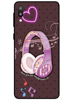Protective Case Cover For Samsung Galaxy M10 Smart Series Printed Protective Case Cover for Samsung M10 She's Got Her Headphones On