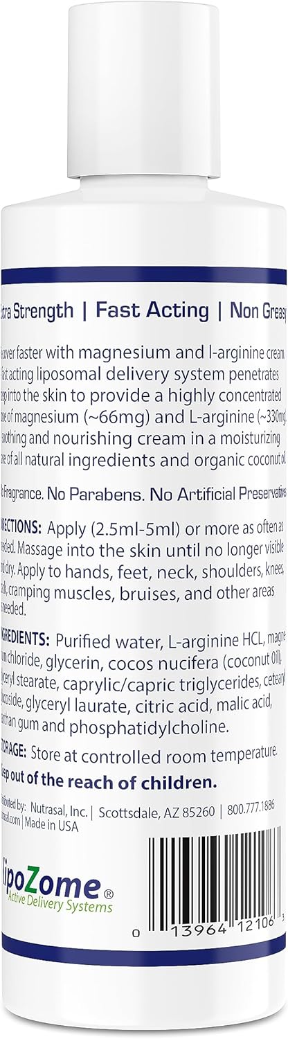 Nutrasal كريم المغنيسيوم لارجينين 8 أونصات - Image 2