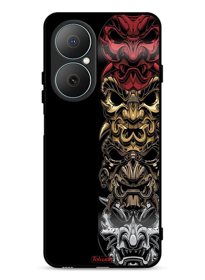 Tolwak Huawei Nova Y73 Protective Case Cover Heads Art