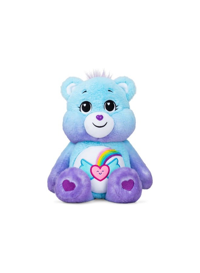 Care Bears دب دريم برايت 35 سم متوسط الحجم | لعبة قماشية قابلة للجمع، ألعاب محببة للأطفال، ألعاب ناعمة للبنات والأولاد، دمى لطيفة مناسبة للبنات والأولاد من عمر 4 سنوات فما فوق | بيزيك فن 22425 - Image 1
