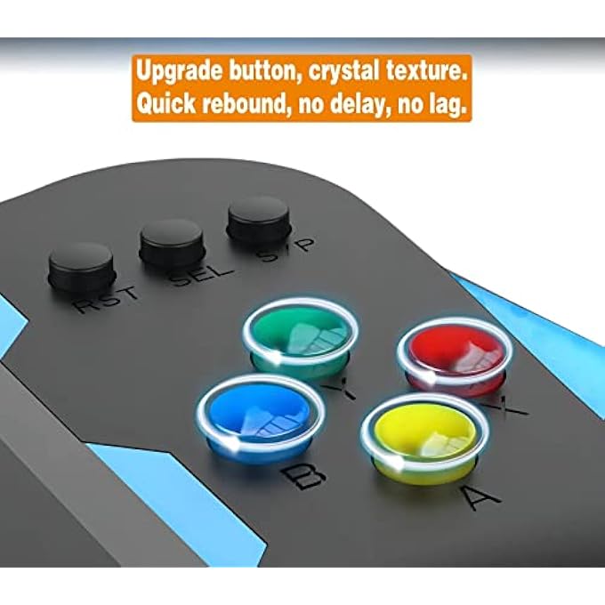 PORTABLE HANDHELD GAME CONSOLE FOR KIDS ADULTS, 3.5 INCHES LARGE SCREEN PRELOADED 500 CLASSIC RETRO VIDEO GAMES, 1200MAH RECHARGEABLE BATTERY SUPPORT FOR CONNECTING TV AND TWO PLAYERS - Image 2