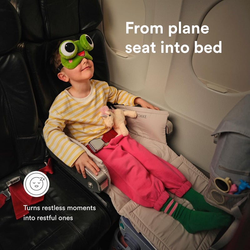 Stokke JetKids BedBox, Arctic Blue - Kid's Ride-On Suitcase & in-Flight Bed - Help Your Child Relax & Sleep on The Plane - Approved by Many Airlines - Best for Ages 2-7, Arctic Blue, 1 Count (Pack of - Image 3