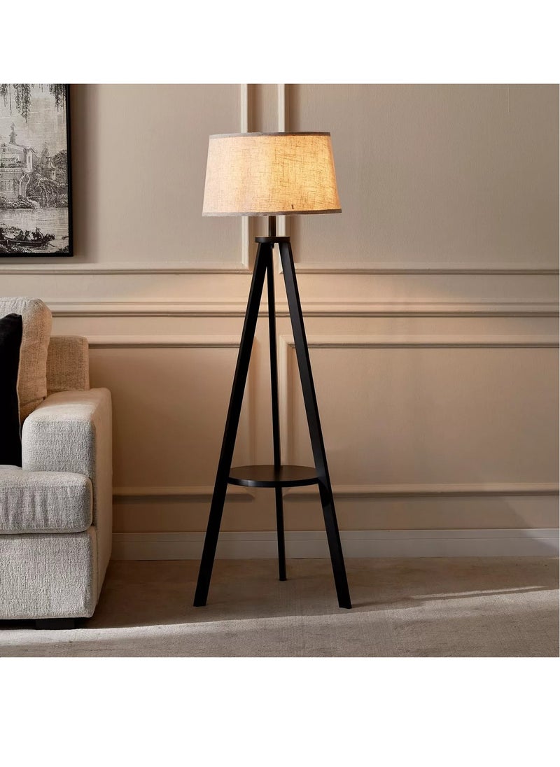 Home Centre - Midon Wooden Tripod Floor Lamp - 157 cm - Image 1