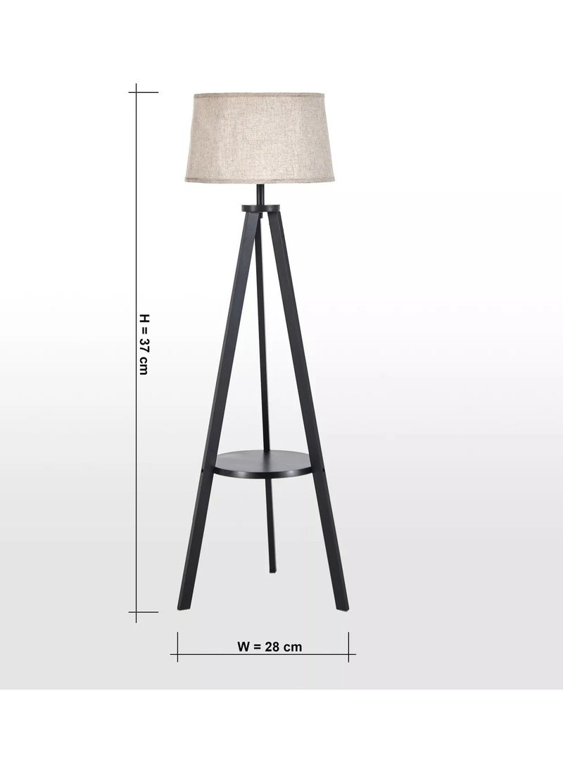 Home Centre - Midon Wooden Tripod Floor Lamp - 157 cm - Image 1