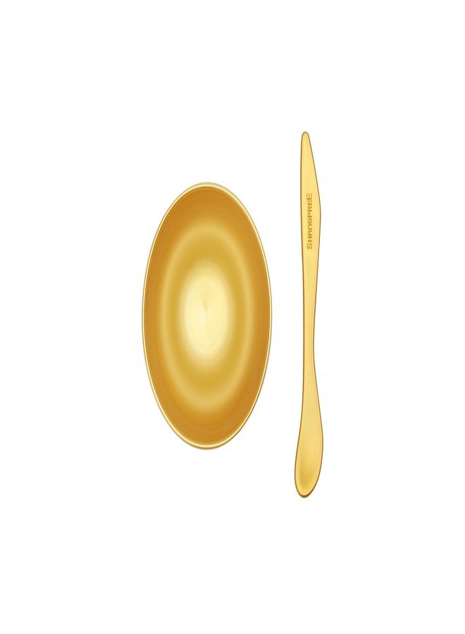 SHANGPREE Gold Bowl & Spatula Set - Flexible Facial Mixing Bowl for Modeling Masks, Clay Packs, DIY Skincare Blends | Spa Quality, Easy to Clean, Compact, Travel-Friendly - Image 2