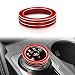 Ruautumn Car PRND Gear Shift Knob Cover for Ford Explorer 2021 2022 2023Auto Interior Accessories Compatible with Explorer ST XLT Limited Platinum Aluminum Alloy1pcRed - Image 2