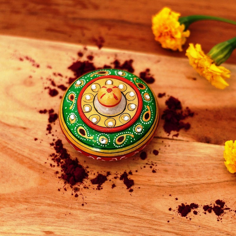 Craftam Marble Sindoor Dani Box for Women – Traditional Handcrafted Kumkum Holder for Gifts, Pooja & Makeup - Image 3
